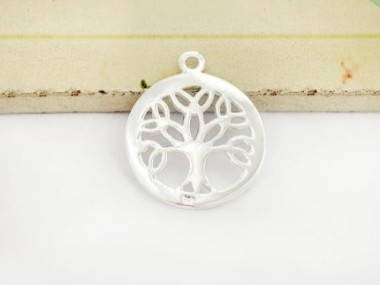 925 Sterling Silver Celtic Tree of Life Pendant 20 mm.