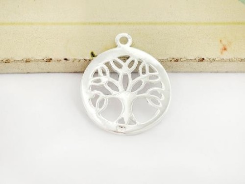 1 of 925 Sterling Silver Celtic Tree of Life Pendant 20 mm. Polish Finished