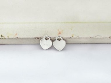 925 Sterling Silver Heart Charms 6x7 mm.