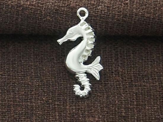 1 of 925 Sterling Silver Seahorse Pendant 9x19mm.