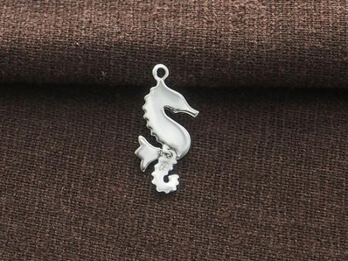 1 of 925 Sterling Silver Seahorse Pendant 9x19mm.