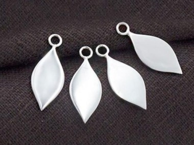 925 Sterling Silver Drop Charms 8x16mm.