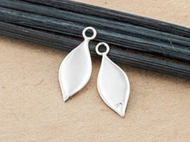 925 Sterling Silver Drop Charms 8x16mm.