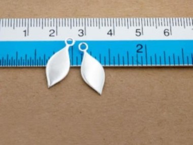 925 Sterling Silver Drop Charms 8x16mm.