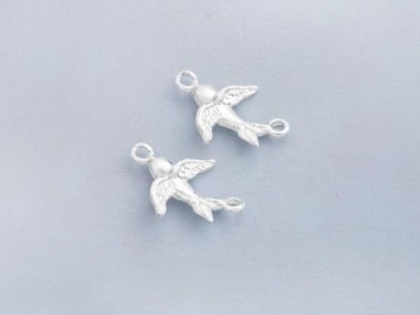 925 Sterling Silver Bird Connectors,Links 10x15mm.