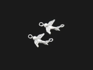 925 Sterling Silver Bird Connectors,Links 10x15mm.