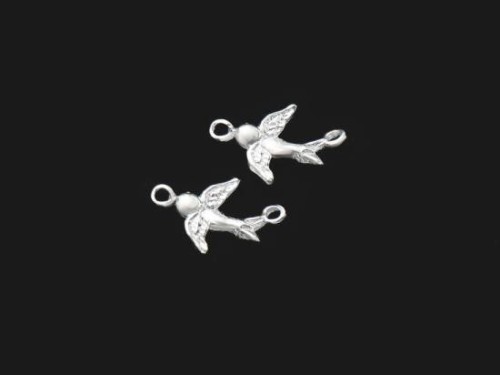 2 of 925 Sterling Silver Bird Connectors,Links 10x15mm.