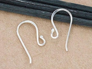 925 Sterling Silver Ear Wires 9x19mm.