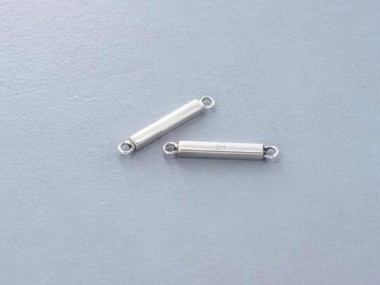 925 Sterling Silver Rectangle Stick Links, Connectors 2x12mm.