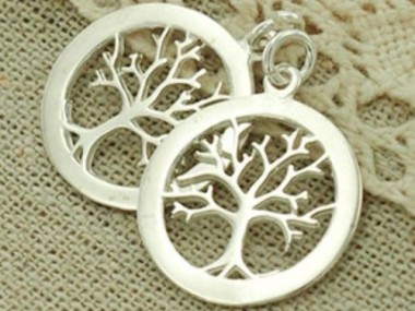 925 Sterling Silver Tree of Life Pendants 18 mm.