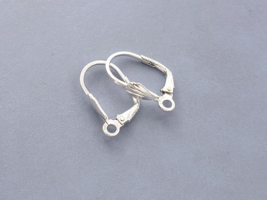 3 pairs of 925 Sterling Silver Leverback Ear Wires 9x18 mm.