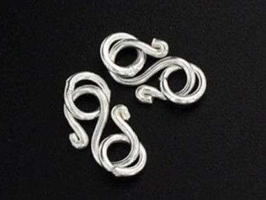 Karen Hill Tribe Silver Clasps 9.5 mm.