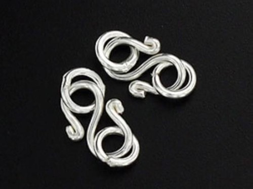 10 of Karen Hill Tribe Silver Clasps 9.5 mm.