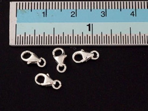 5 of 925 Sterling Silver Lobster Clasps 5x8 mm.