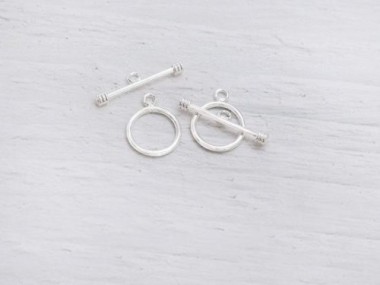 925 Sterling Silver Toggles 11 mm.