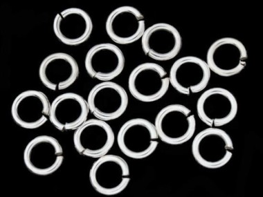 925 Sterling Silver Opened Jump Rings 5x1 mm.