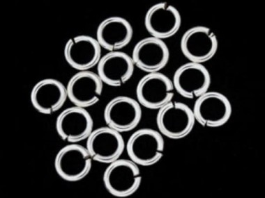 925 Sterling Silver Opened Jump Rings 5x1 mm.