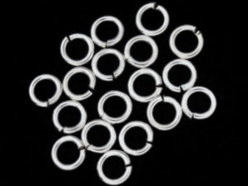 30 of 925 Sterling Silver Opened Jump Rings 5x1 mm.