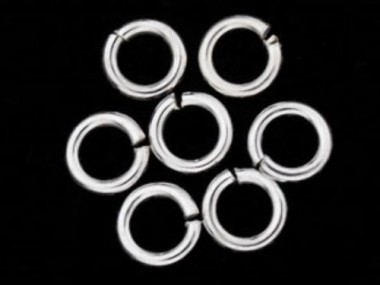 925 Sterling Silver Opened Jump Rings 5x1 mm.