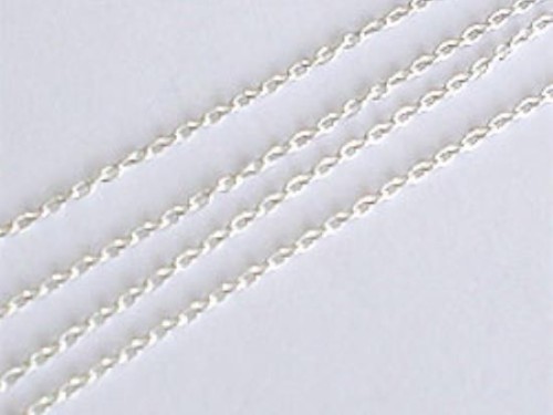 50 inches of 925 Sterling Silver Chain 1x1.5 mm.