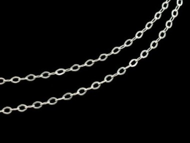 925 Sterling Silver Marquise Chain 1.5x2.5 mm.