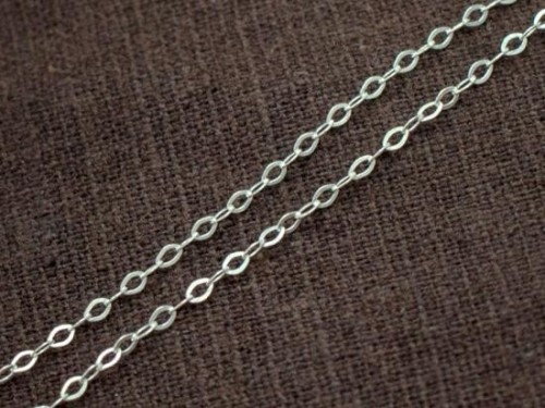 40 inches of 925 Sterling Silver Marquise Chain 1.5x2.5 mm. Delicate Chain