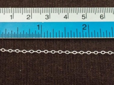 925 Sterling Silver Marquise Chain 1.5x2.5 mm.