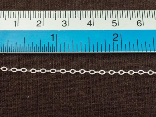 40 inches of 925 Sterling Silver Marquise Chain 1.5x2.5 mm. Delicate Chain