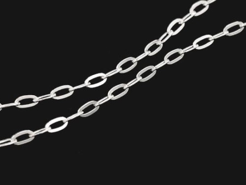 40 inches of 925 Sterling Silver Chain 2x4 mm.