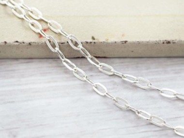 925 Sterling Silver Chain 2x4 mm.