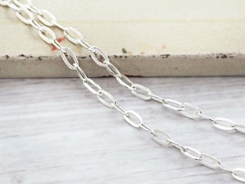 40 inches of 925 Sterling Silver Chain 2x4 mm.