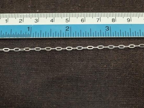 40 inches of 925 Sterling Silver Chain 2x4 mm.