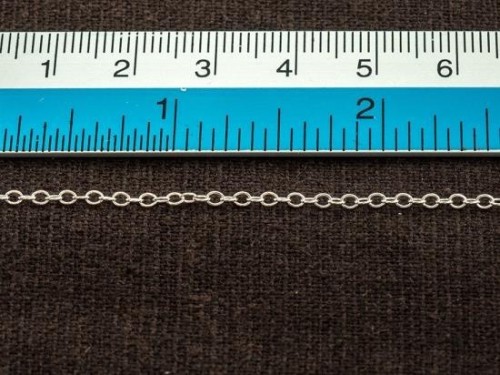 40 inches of 925 Sterling Silver Cable Chain 2.3x1.9 mm. Delicate Chain