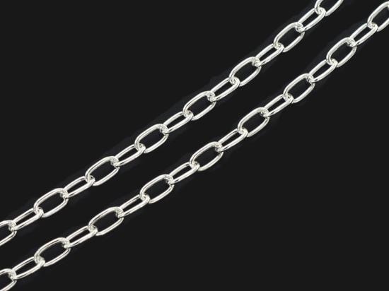 30 inches of 925 Sterling Silver Chain 3x5 mm.