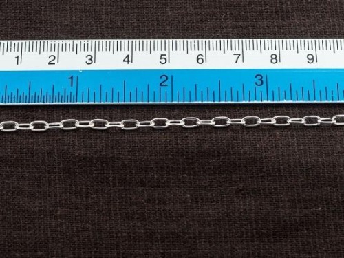 30 inches of 925 Sterling Silver Chain 3x5 mm.