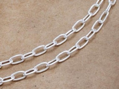 925 Sterling Silver Chain 4x6.5 mm.