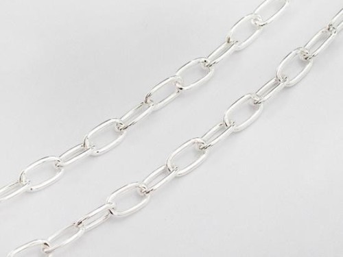 18 inches of 925 Sterling Silver Chain 4x6.5 mm.