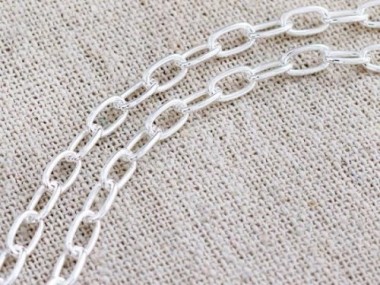 925 Sterling Silver Chain 4x6.5 mm.