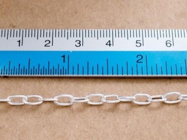 925 Sterling Silver Chain 4x6.5 mm.