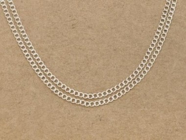 925 Sterling Silver Curb Chain 1.8x2 mm.