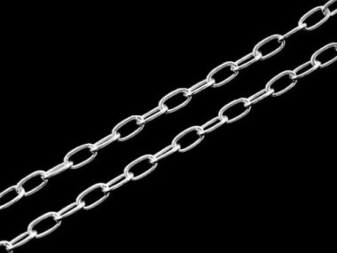 40 inches of 925 Sterling Silver Chain 2x4 mm.