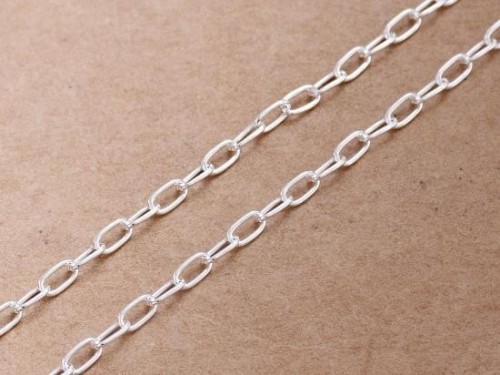 40 inches of 925 Sterling Silver Chain 2x4 mm.