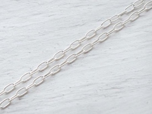 40 inches of 925 Sterling Silver Chain 2x4 mm.