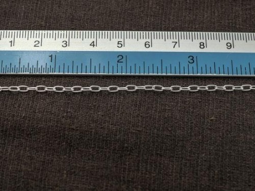 40 inches of 925 Sterling Silver Chain 2x4 mm.