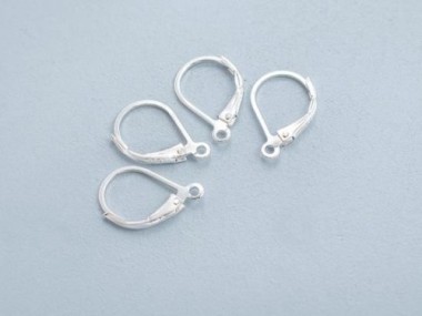 925 Sterling Silver Lever Back Earring Findings 10x15 mm.