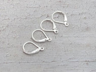 925 Sterling Silver Lever Back Earring Findings 10x15 mm.