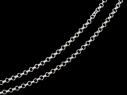 40 inches of 925 Sterling Silver Rolo Chain 1.6 mm. Delicate chain