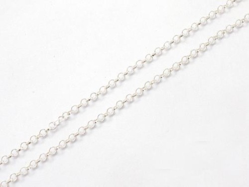 40 inches of 925 Sterling Silver Rolo Chain 1.6 mm. Delicate chain