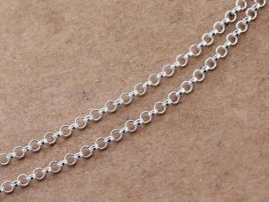 925 Sterling Silver Rolo Chain 1.6 mm.