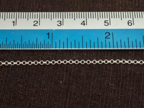 40 inches of 925 Sterling Silver Rolo Chain 1.6 mm. Delicate chain